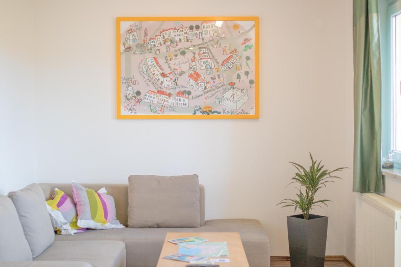 Apartment Krk Eksteriør billede